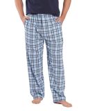 Boxercraft BM6624 Harley Flannel Pants in Heritage carolina blue plaid