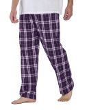 Boxercraft BM6624 Harley Flannel Pants in Purple/ white