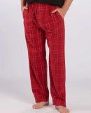 Boxercraft BM6624 Harley Flannel Pants in Crimson field day plaid