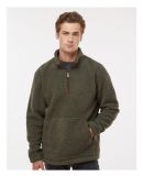 Boxercraft BM8510 Everest Quarter Zip Fleece Pullo in Olive