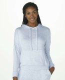 Boxercraft BW1501 Women's Cuddle Fleece Hooded Pul in Sky blue heather