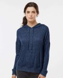 Boxercraft BW1501 Women's Cuddle Fleece Hooded Pul in Navy heather