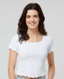 Boxercraft BW2403 Women's Baby Rib T-Shirt in White