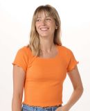 Boxercraft BW2403 Women's Baby Rib T-Shirt in Mandarin