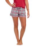 Boxercraft BW6501 Women's Flannel Shorts in Oxford red tomboy plaid