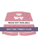 Boxercraft BW6501 Women's Flannel Shorts Navy Pink Tomboy Plaid