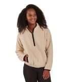 Boxercraft BW8501 Women's Everest Half Zip Pullove in Natural/ black