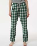 Boxercraft BW6620 Women's Haley Flannel Pants in Green/ oxford buffalo