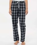Boxercraft BW6620 Women's Haley Flannel Pants in Heritage black plaid