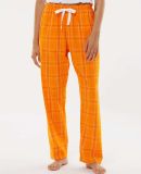 Boxercraft BW6620 Women's Haley Flannel Pants in Orange field day plaid