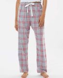 Boxercraft BW6620 Women's Haley Flannel Pants in Oxford red tomboy plaid