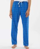 Boxercraft BW6620 Women's Haley Flannel Pants in Royal field day plaid
