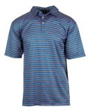 Burnside Clothing 0101 Golf Polo in Blue/ gold