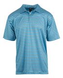 Burnside Clothing 0101 Golf Polo in Turquoise/ sky