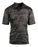 Burnside Clothing 0101 Golf Polo in Black camo