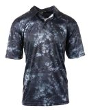 Burnside Clothing 0101 Golf Polo in Navy tie dye