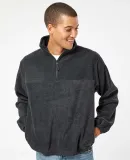 Burnside Clothing 3052 Polar Fleece Quarter-Zip Pu Heather Charcoal