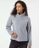 Burnside Clothing 5062 Women's Polar Fleece Full-Z Heather Grey