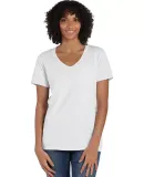 Comfort Wash GDH125 Garment-Dyed Women's V-Neck T- in White