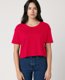 Cotton Heritage W1085 Women's Crop Top in Team red