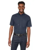 DRI DUCK 4451 Craftsman Woven Short Sleeve Shirt Deep Blue