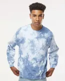 Dyenomite 681VR Blended Tie-Dyed Sweatshirt in Cloudy sky crystal