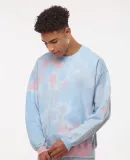 Dyenomite 681VR Blended Tie-Dyed Sweatshirt in Coral dream