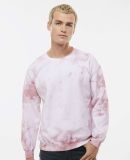 Dyenomite 681VR Blended Tie-Dyed Sweatshirt in Rose crystal