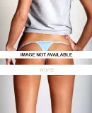 4313 American Apparel Baby Rib Thong White