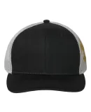 Kati S700M Printed Mesh Trucker Cap in Black/ vegas gold