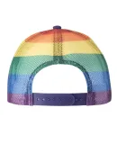 Kati S700M Printed Mesh Trucker Cap in Purple/ rainbow