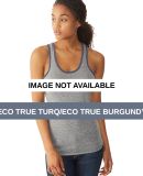 Alternative Apparel 12132E1 Ringer Racerback Tank Eco True Turq/Eco True Burgundy