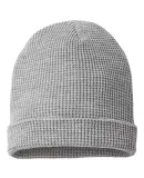 Richardson Hats 146R Waffle Cuffed Beanie Heather Grey