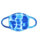 Tie-Dye 9122 Adult Face Mask MULTI BLUE