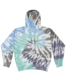 Tie-Dye CD8600 Unisex Cloud Pullover Hooded Sweats in Glacier