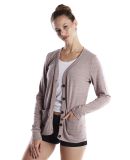 US Blanks US950 Ladies' 4.9 oz. Long-Sleeve Cardig in Tri brown