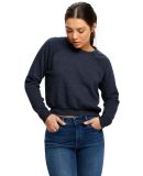 US Blanks US838 Ladies' Sponge Fleece Crop Top in Tri navy