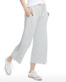 US Blanks US410 Ladies' Tri-blend Flare Pant in Heather grey