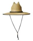 Mega Cap 8030 Lifeguard Straw Hats in Natural/ water