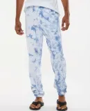 Dyenomite 973VR Dream Tie-Dyed Sweatpants in Cloudy sky crystal