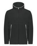 Augusta Sportswear 6858 Polar Fleece Hooded Full-Z in Black