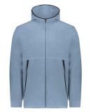 Augusta Sportswear 6858 Polar Fleece Hooded Full-Z in Storm
