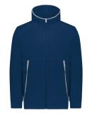 Augusta Sportswear 6859 Youth Polar Fleece Hooded  in Navy