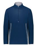 Augusta Sportswear 6856 Youth Polar Fleece Quarter in Navy