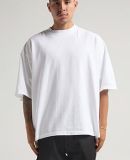 Shaka Wear SHGDD Adult Garment-Dyed Drop-Shoulder  in White