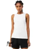 Bella + Canvas 1009 Ladies' Micro Rib High Neck Ta SOLID WHT BLEND