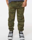 Independent Trading Co. PRM16PNT Youth Lightweight in Forest camo heather
