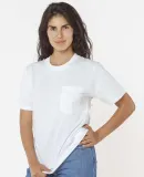 Los Angeles Apparel 24006 USA-Made Fine Jersey Poc White