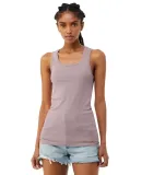 Bella + Canvas 1081 Ladies' Micro Ribbed Tank HTHR PINK GRAVEL