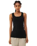 Bella + Canvas 1081 Ladies' Micro Ribbed Tank SOLID BLK BLEND